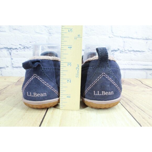 LL Bean Mountain Slippers Moccasin Raw Indigo Size 8 M - Picture 6 of 9